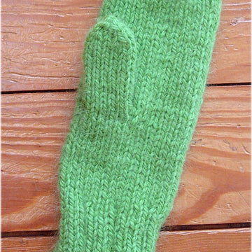 Toe-Up Mittens with Replaceable Thumb