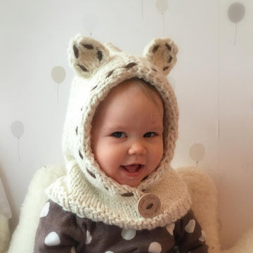 Popi polar bear hood