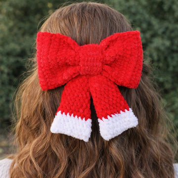 Mrs Claus Hair Bow