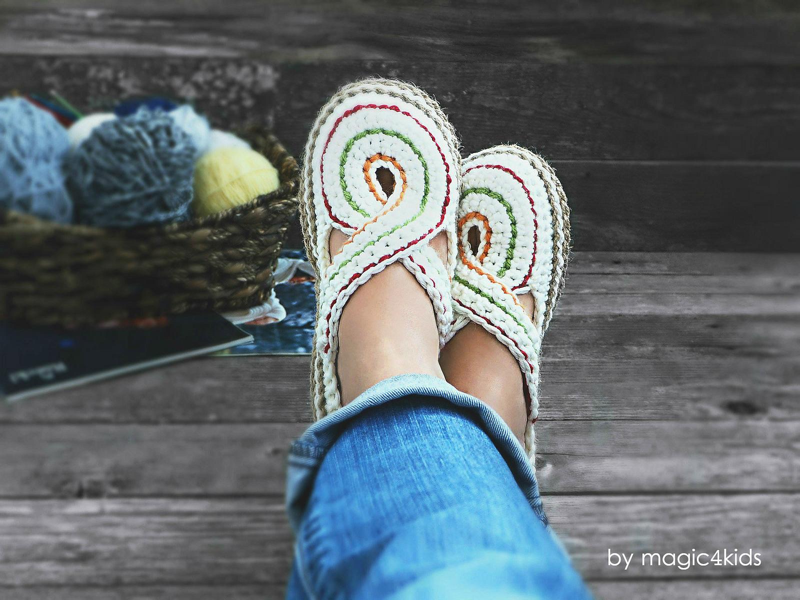 Women Twisted Slippers with Rope Soles
