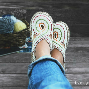 Women Twisted Slippers with Rope Soles