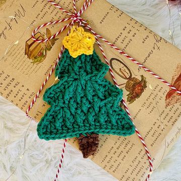 Christmas tree crochet, Christmas tree garland