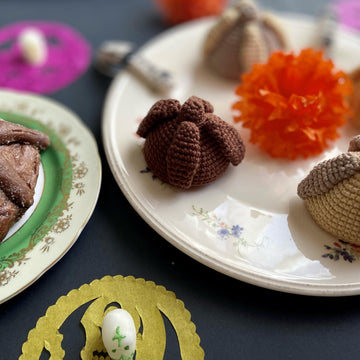 PAN DE MUERTO -DAY OF THE DEATH BREAD CROCHET AMIGURUMI PATTERN