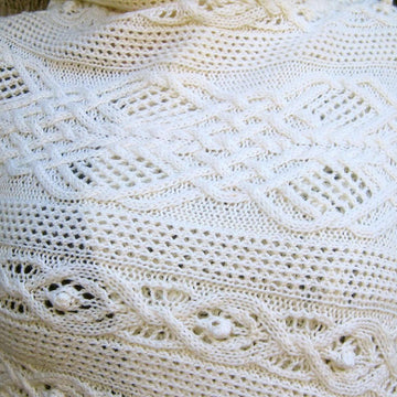 Sante Fe Mesh and Cable Shawl