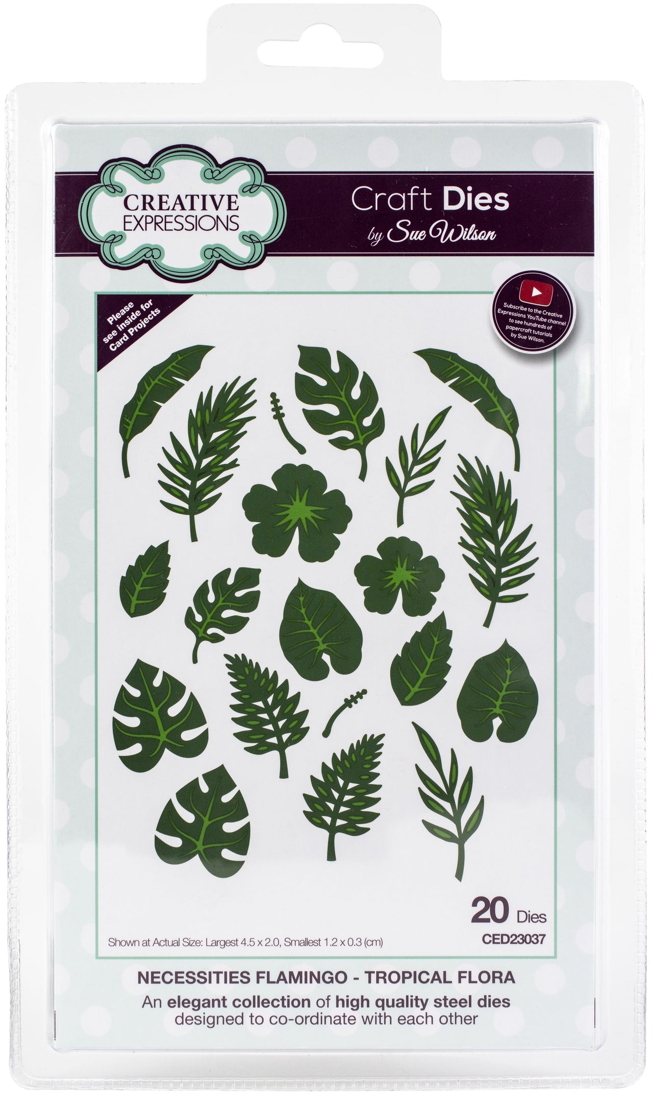 Creative Expressions Craft Dies By Sue Wilson - Necessities-Tropical Flora