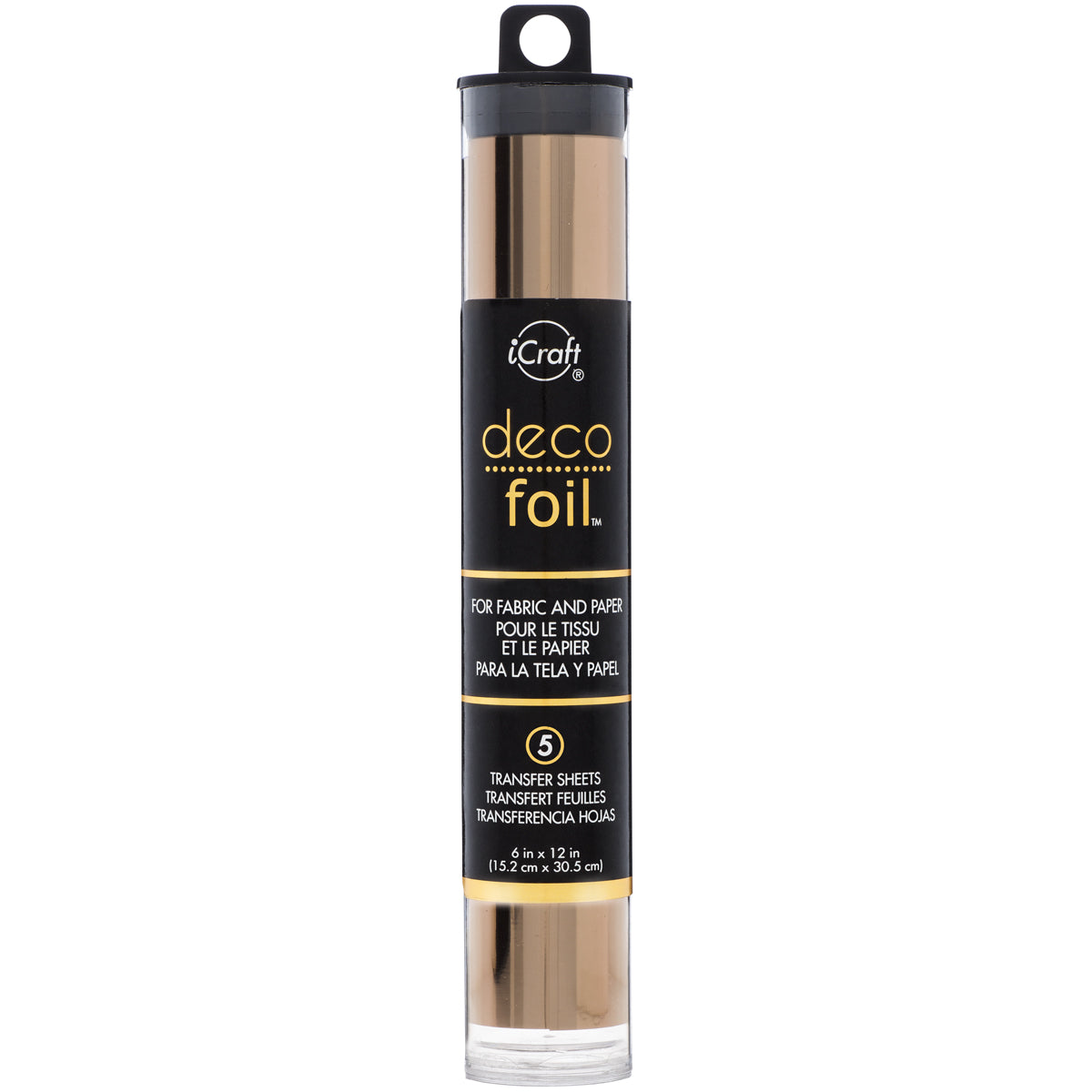 Therm O Web Deco Foil Transfer Sheets 6"X12" 5/Pkg - Rose Gold