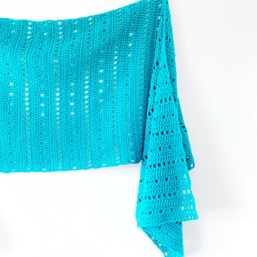 Hot Spring Sideways Shawl