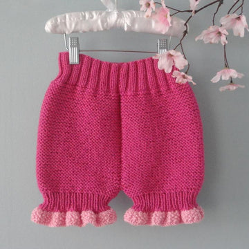 Knitting PATTERN Diaper Cover Knitted Baby Bloomers Liliana