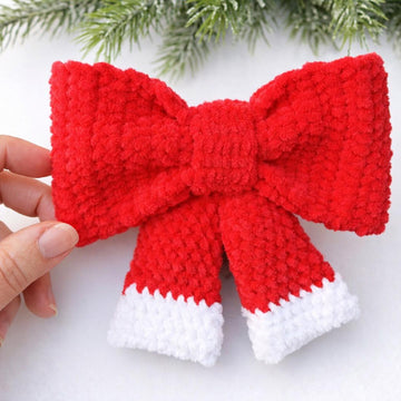 Mrs Claus Hair Bow