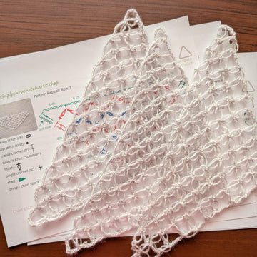 Crochet Shawl PDF Pattern/Chart #65