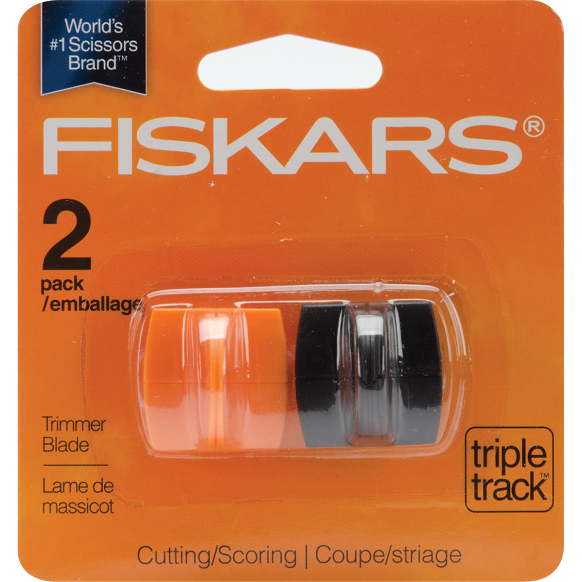 Fiskars TripleTrack High-Profile Replacement Blades 2/Pkg - Straight & Scoring, Style I