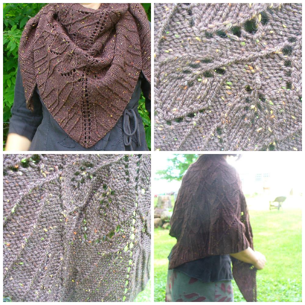 Forest floor shawl