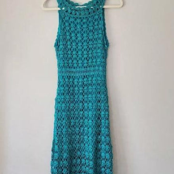 Empire Waist Crochet Dress – Elegant Lace Midi Dress