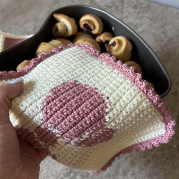 Blush Bow Potholder