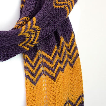 Purple Gold Scarf
