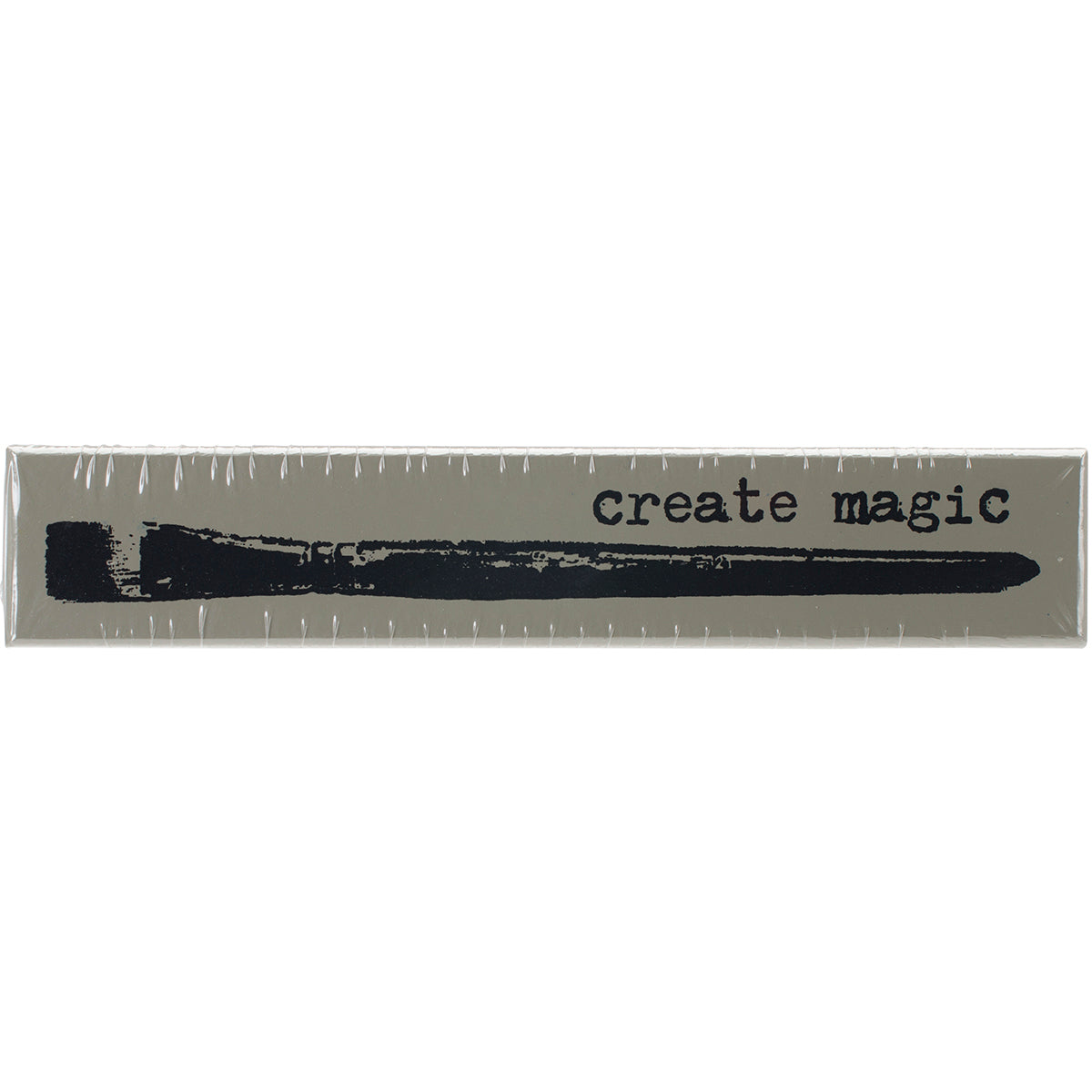 Prima Marketing Finnabair Wood Mounted Stamps 5"X1" - Brush