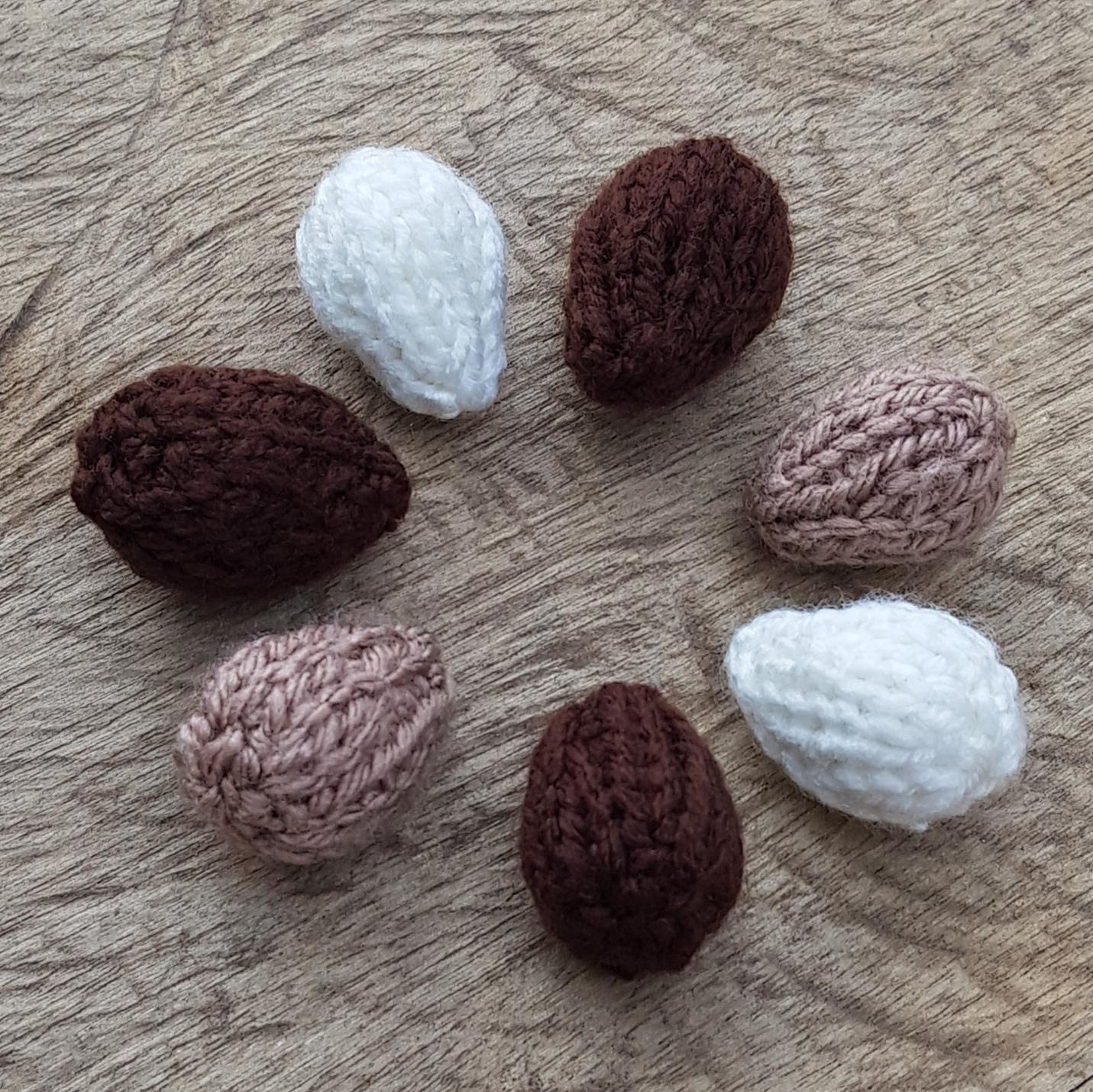 Knitted Basket of Mini Eggs