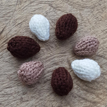 Knitted Basket of Mini Eggs