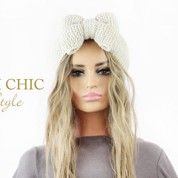 Ariana Knit Bow Headband #817
