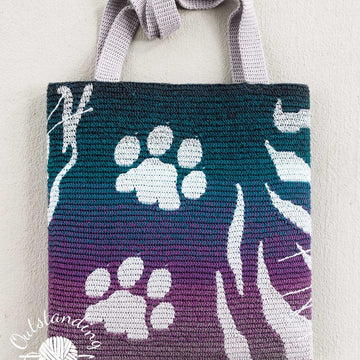 Cat Mosaic Bag and Pillow