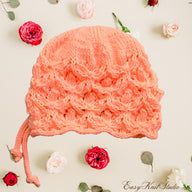 Heirloom Lace Baby Bonnet Knitting Pattern