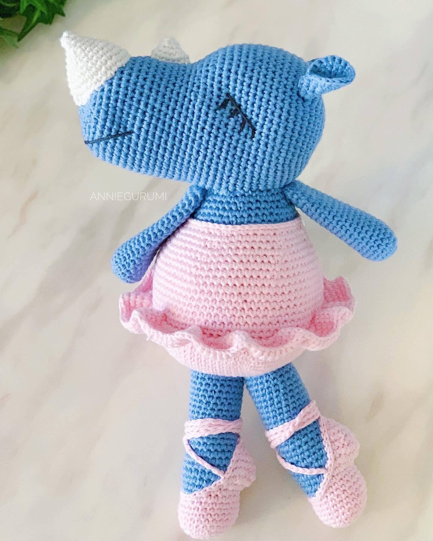 Dancer Rhinoceros Amigurumi