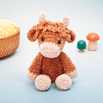 Highland Cow Amigurumi Crochet Pattern