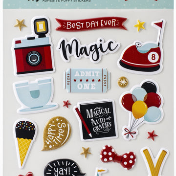 Echo Park Paper Remember The Magic Puffy Stickers - 618955