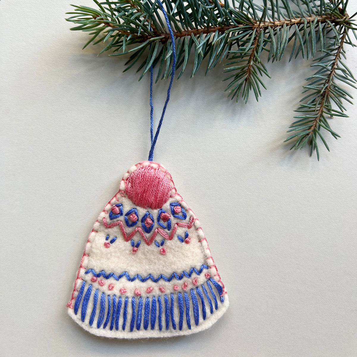 The Make Box 3 Fairisle Felt Decorations Needle Felting Kit - 24x11.4x2