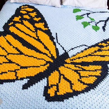 Mini C2C Butterfly Blanket