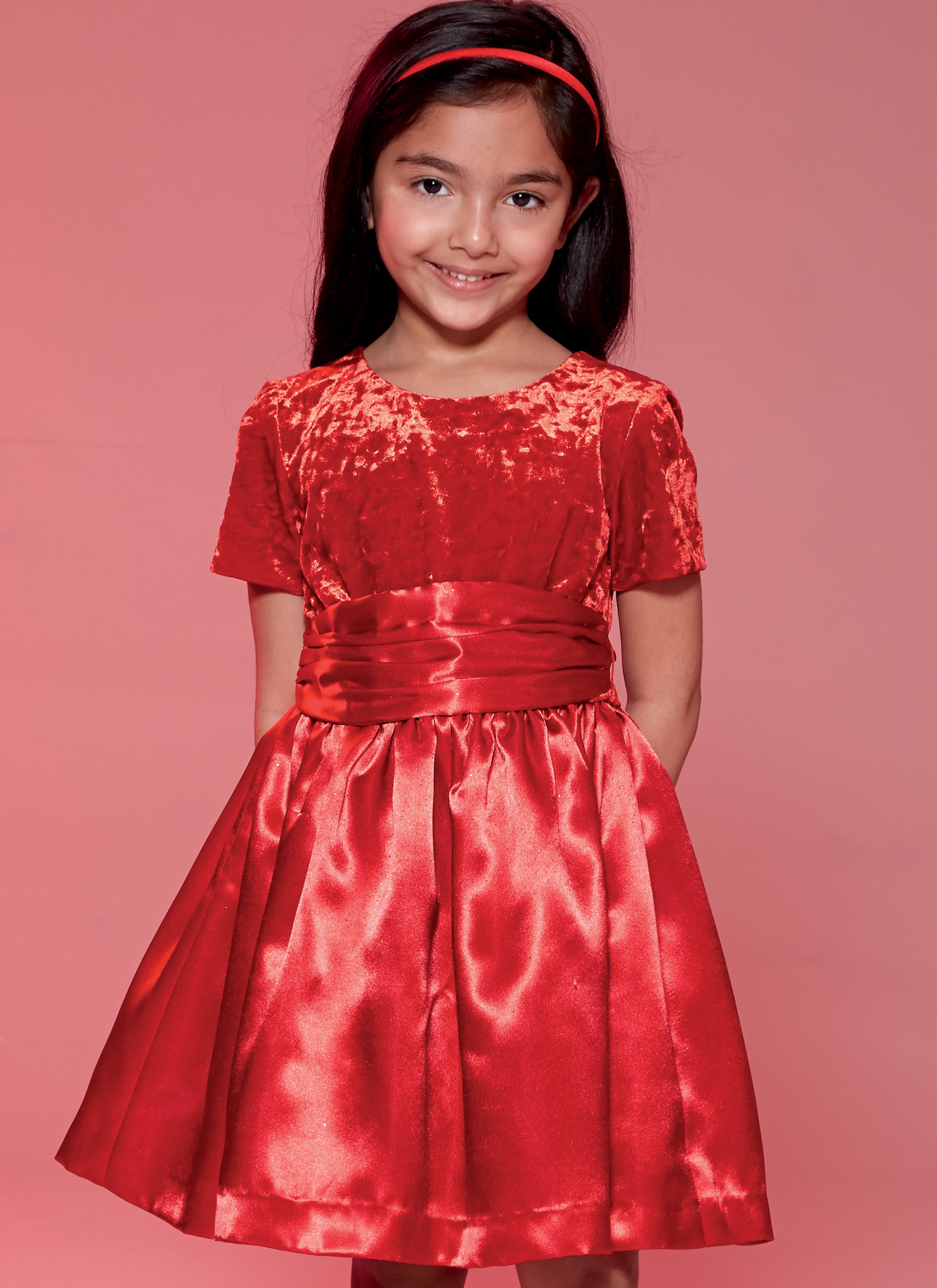 McCall's Childrens'/Girls' Gathered Dresses with Petticoat and Sash M7648 - Sewing Pattern