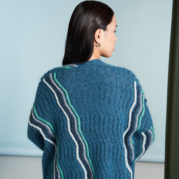 Lines Cardigan in Rowan Kidsilk Haze & Felted Tweed - ZB301-00008-DEP - Downloadable PDF