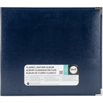 We R Memory Keepers We R Classic Leather D-Ring Album 12"X12" - Navy