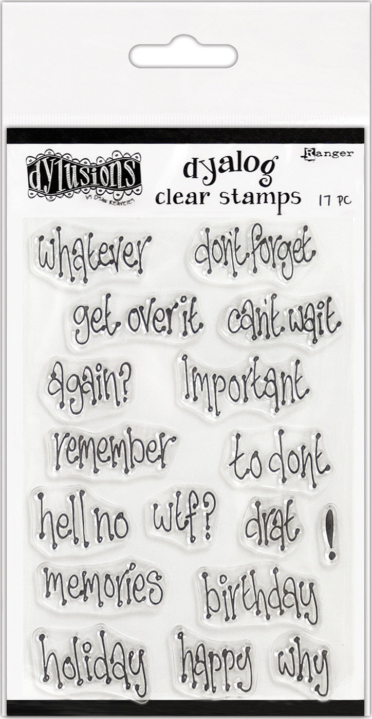 Ranger Dyan Reaveley's Dylusions Clear Stamps 4"X8" - Whatever