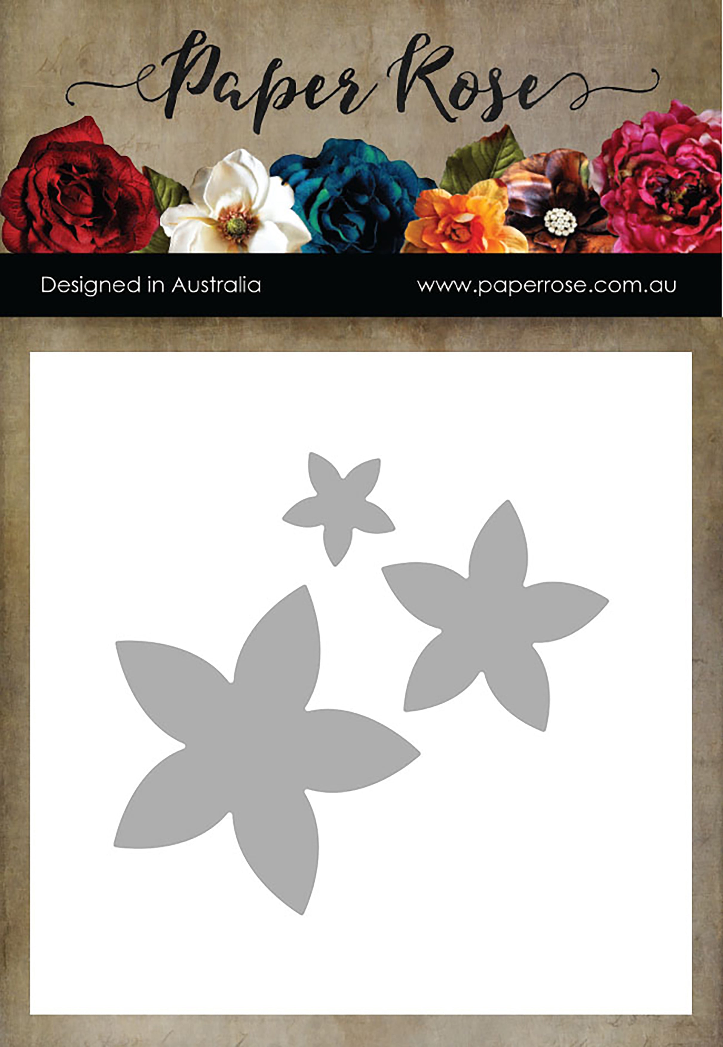 Paper Rose Dies - Flower Set 5