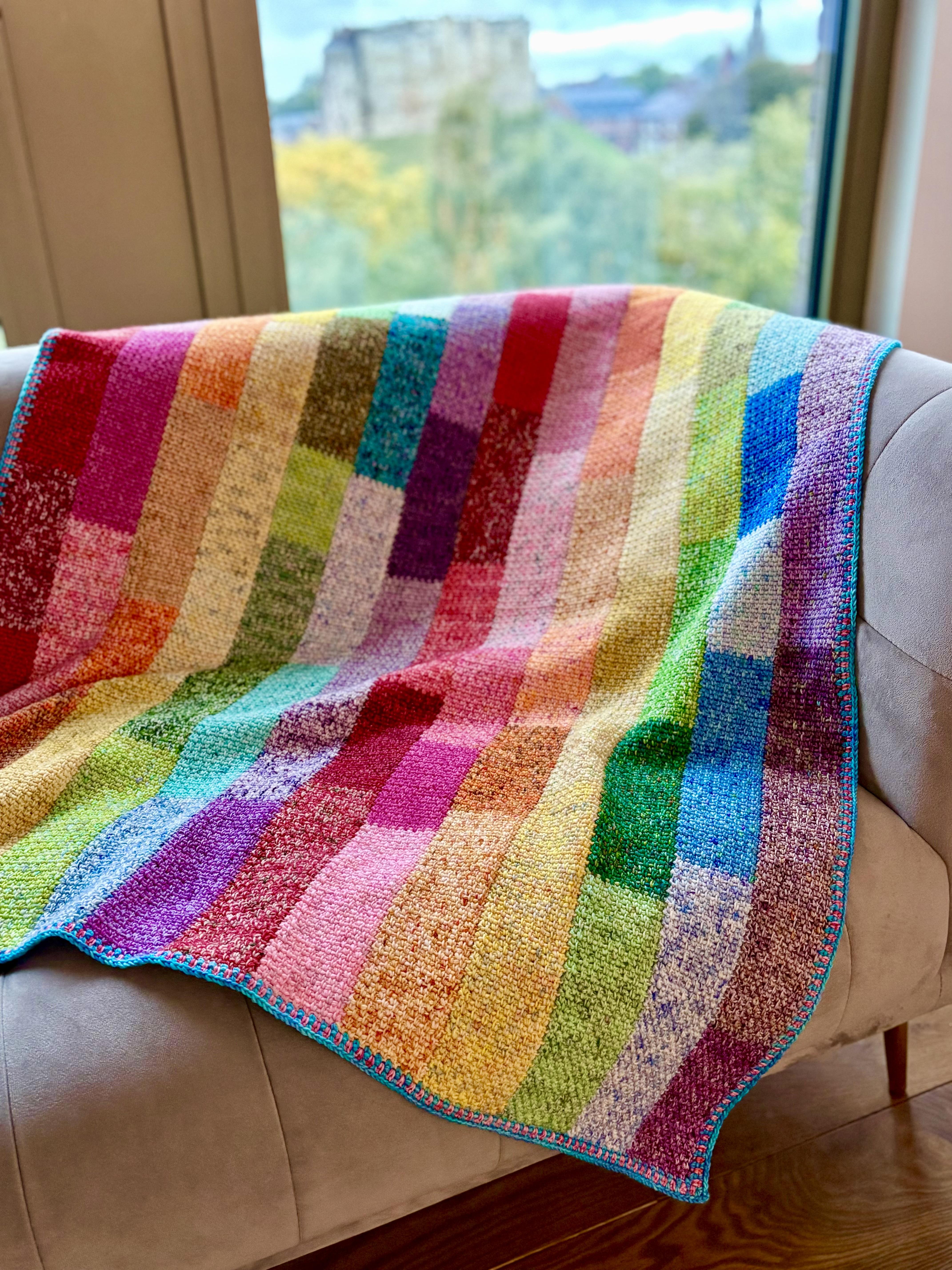 Crochet Jelly Roll Blanket