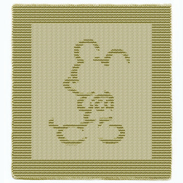 Mickey Mouse Knit Pattern Square