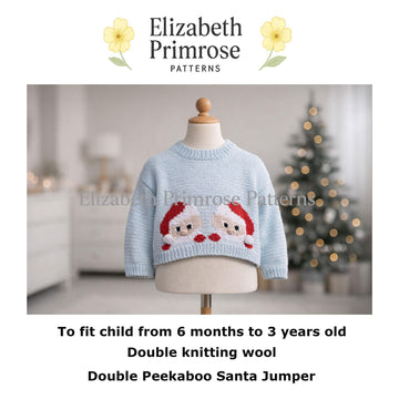 Double Peekaboo Santa Jumper P40