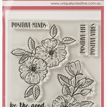 Uniquely Creative 4"X6" Clear Stamps - Positivity