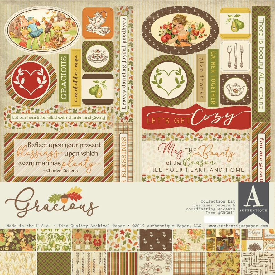 Authentique Paper Authentique Collection Kit 12"X12" - Gracious