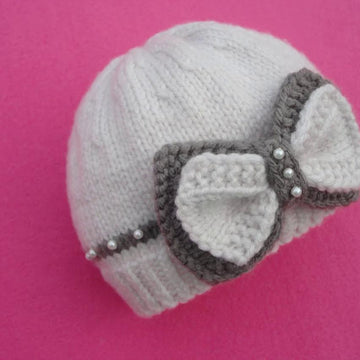 Knitted Baby Cap Pattern for Babies Infant Girl