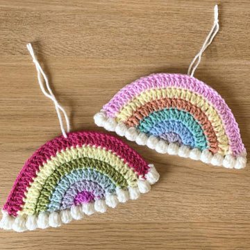 Rainbow & Clouds Wall Hanging