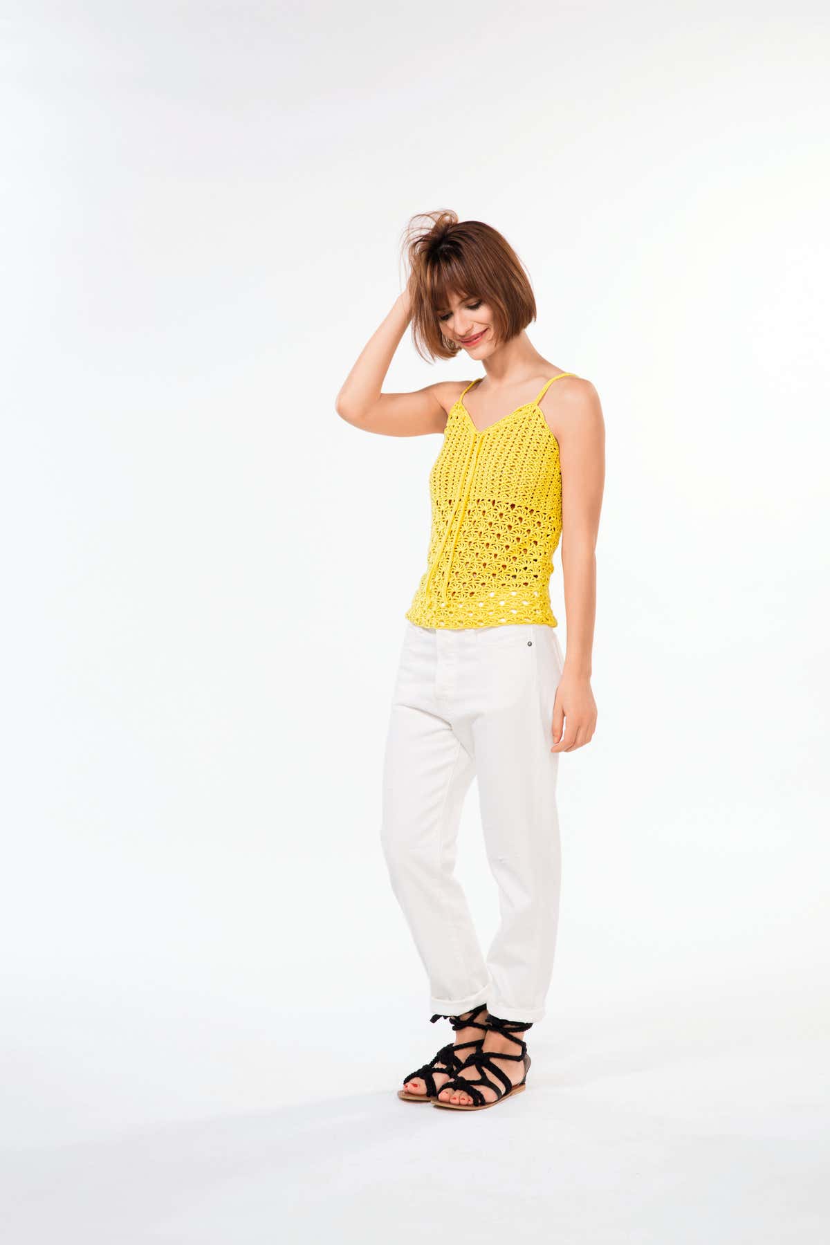 Women Spaghetti Strap Top in Bergere de France Coton Fifty - 60508-400 - Downloadable PDF