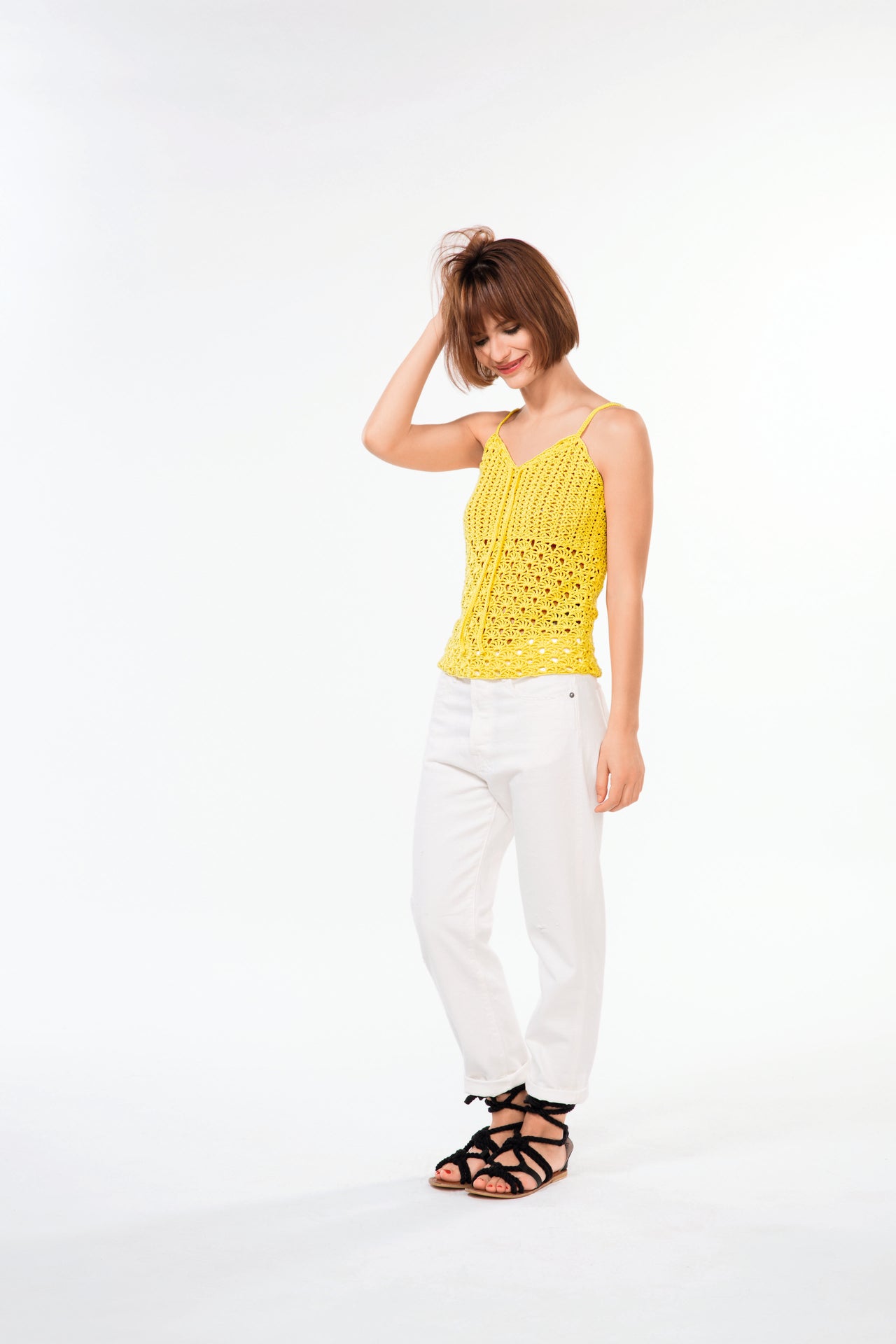 Women Spaghetti Strap Top in Bergere de France Coton Fifty - 60508-400 - Downloadable PDF