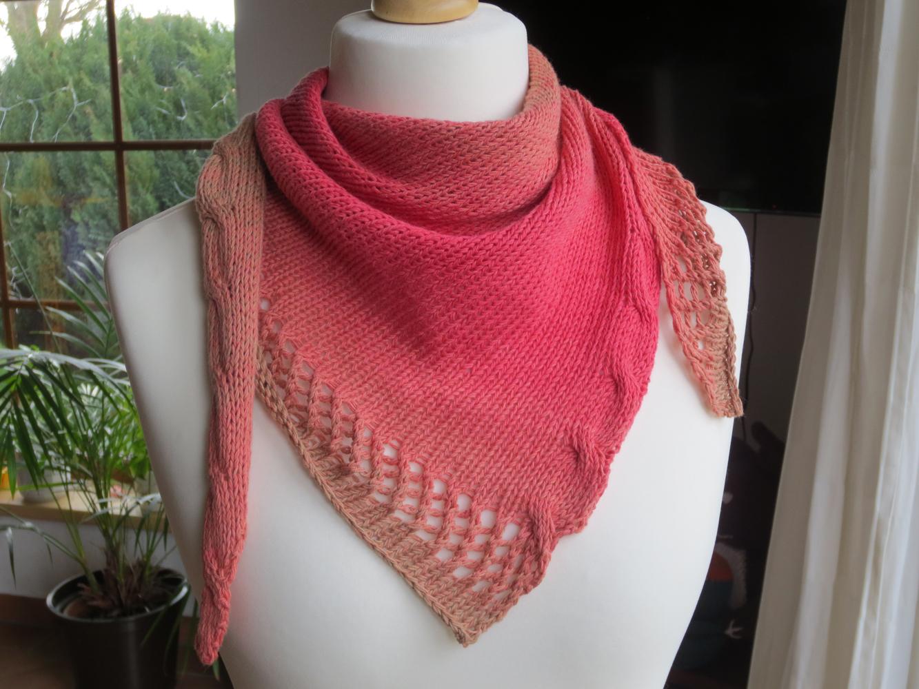 Strickanleitung Dreieckstuch Ella in zwei Varianten