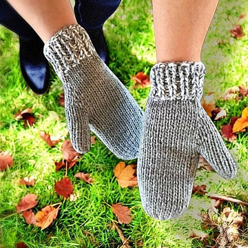 Basic 2 Needle Adult Mittens