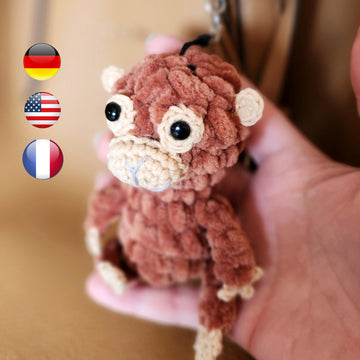 Punch monkey keychain