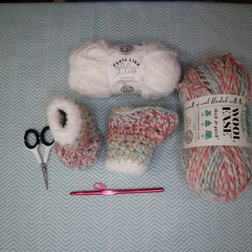 Surfer Baby Crochet Booties