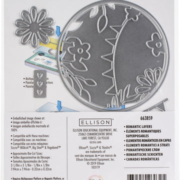 Sizzix Thinlits Dies By Olivia Rose 7/Pkg - Romantic Layers