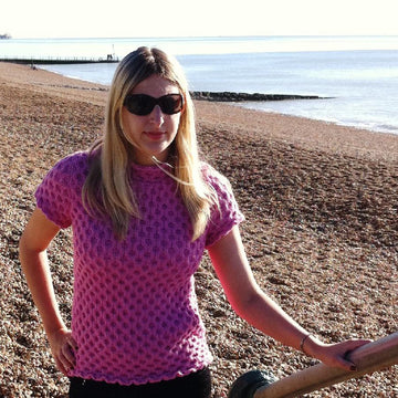 Honeycomb Short Sleeve Top